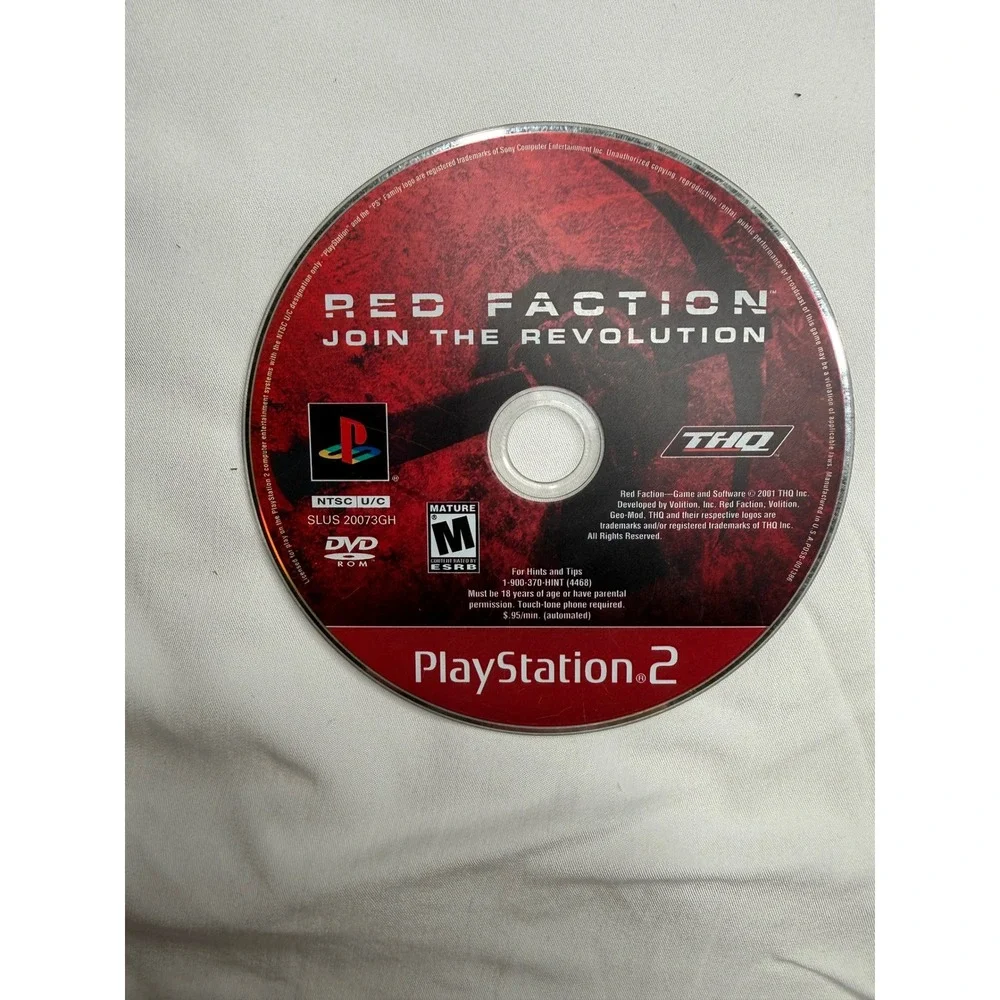 Red Faction Sony PlayStation 2 PS2 Greatest Hits SLUS 20073GH Disc Only